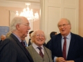 Chairman Brendan Halligan, President Higgins and Senior Fellow, Tony Brown.