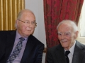 17. Chairman of the IIEA and former Secretary of the Irish Labour Party Brendan Halligan, with Ireland’s former Taoiseach Liam Cosgrave at Dublin Castle
