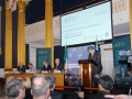 7. Niall Burgess, Secretary General of the Department of Foreign Affairs and Trade introduces the panel: Director General of the IIEA, Tom Arnold, UN Special Envoy for Climate Change Mary Robinson, UN Secretary-General Ban Ki-moon and Minister for Foreign Affairs and Trade, Charlie Flanagan