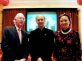 Chairman of the IIEA Brendan Halligan with former Chinese Ambassador, His Excellency Luo Linquan and his wife, in 2012 .