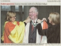 UCD Honorary Doctorate, Irish Times 14 December 2010