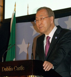 Ban Ki-moon visits Dublin Castle